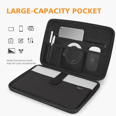 NIDOO 13.3 inch Laptop Sleeve Carrying Case 14 inch Computer Bag Shockproof Hard Shell Protective Cover Handle for 13 inch MacBook Air Pro/13.5" Surface Laptop 6/14" ThinkPad E14 Gen 6/ Dell HP Asus in Kuwait