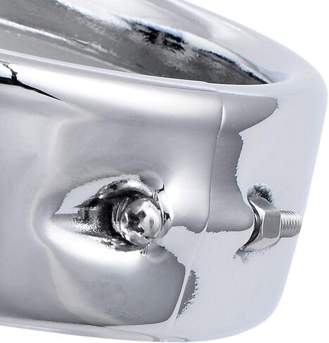 1 Pair 4.5 inch Auxiliary Light Trim Ring Visor Style Compatible with '06-'16 Street Glide FLHX '14-'16 Special FLHXS Harley Models in Kuwait