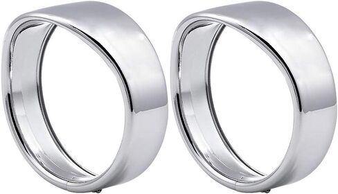 1 Pair 4.5 inch Auxiliary Light Trim Ring Visor Style Compatible with '06-'16 Street Glide FLHX '14-'16 Special FLHXS Harley Models in Kuwait