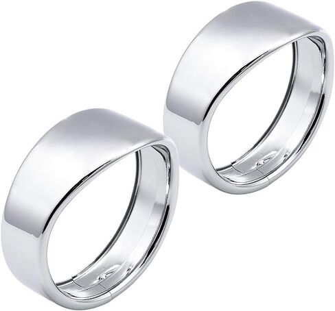 1 Pair 4.5 inch Auxiliary Light Trim Ring Visor Style Compatible with '06-'16 Street Glide FLHX '14-'16 Special FLHXS Harley Models in Kuwait