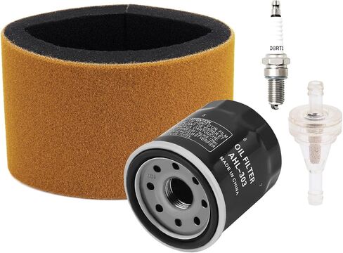 AHL Air filter 11013-1255 Oil filter Fuel filter Spark Plug kit Compatible with Kawasaki Prairie 300 400 KVF300 KVF400 2x4 4x4 1997 1998 1999 2000 2001 2002,replace for 16097-1063 92070-1066 in Kuwait