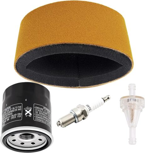 AHL Air filter 11013-1255 Oil filter Fuel filter Spark Plug kit Compatible with Kawasaki Prairie 300 400 KVF300 KVF400 2x4 4x4 1997 1998 1999 2000 2001 2002,replace for 16097-1063 92070-1066 in Kuwait