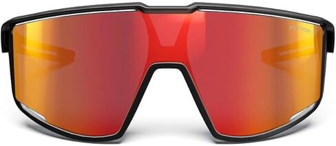 نظارات Julbo Furious Performance - إطار أسود - دخاني مع عدسات مرآة حمراء (Spectron 3) in Kuwait