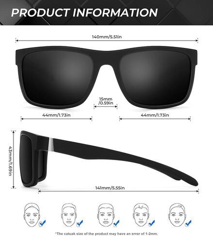 Polarized Sunglasses for Men, Mens Sunglasses Sun Glasses for Driving Fishing 3 Packs in Saudi Arabia