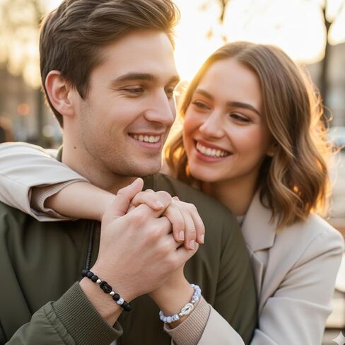 Matching Bracelets for Couples, Pinky Promise Love Cross Knot Bracelet, Always and Forever Long Distance Relationship Gifts, Valentines Anniversary Christmas Gifts for Girlfriend Boyfriend in Saudi Arabia