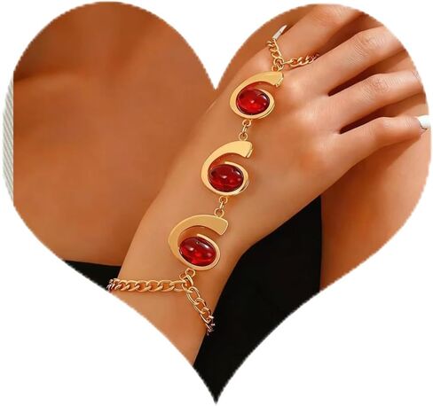 Boho Open Bracelet Ring Set for Women Black and Gold Jewelry Set Oval Cuff Bracelet Adjustable Ring Vintage Jewelry in Saudi Arabia