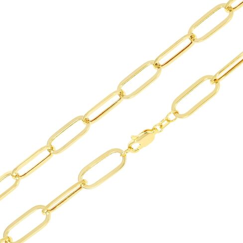 Nuragold 10k الذهب الأصفر الحقيقي مشبك ورق 7 مم ممدود كابل ربط سوار (7 "-8") مجوهرات إيطالية للرجال والنساء in Saudi Arabia