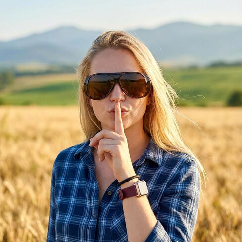 JATEBI 3 Pcs Retro Oversized Aviator Sunglasses for Women Men 70s Trendy Thick Sun Glasses UV400 in Kuwait