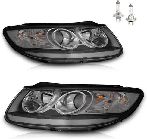 Headlights for 2007-2012 Hyundai Santa Fe (Bulbs included) in Saudi Arabia
