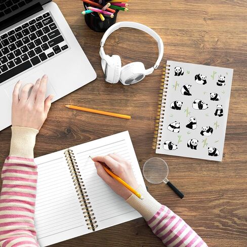 Cute Panda Notebook Journal 5.5x8.3, Panda Lover Gifts Journal, Wild Animal Lovers Gifts Notebooks for Note Taking, Adorable Animal Notebook Journaling Spiral in Kuwait