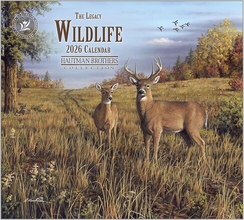 Legacy Publishing Group 2026 Wall Calendar 12-Month Schedule Organizer 12 x 13 Inch Paper With Brass Grommet Wildlife in Saudi Arabia