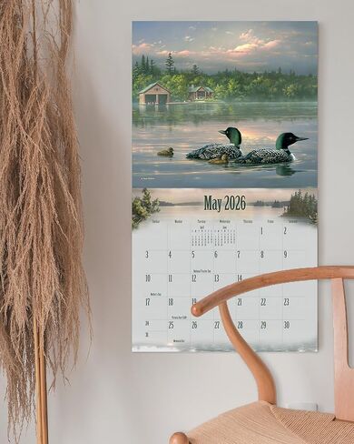 Legacy Publishing Group 2026 Wall Calendar 12-Month Schedule Organizer 12 x 13 Inch Paper With Brass Grommet Wildlife in Saudi Arabia