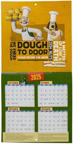 Carousel Calendars, Wallace and Gromit 2026 Mini Wall Calendar, 7'' X 7'', 16-Month Calendar with Stapled Binding in Kuwait
