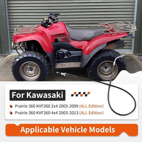 Throttle Cable For Kawasaki Prairie 360 2x4 4x4 KVF360 2003-2013 54012-0205 54012-7504 in Saudi Arabia