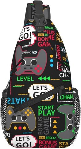 Video Game Controllers Outdoor Crossbody Shoulder Bag For Unisex Young Adult Hiking Bicycling in Saudi Arabia
