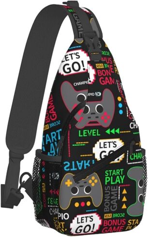 Video Game Controllers Outdoor Crossbody Shoulder Bag For Unisex Young Adult Hiking Bicycling in Saudi Arabia