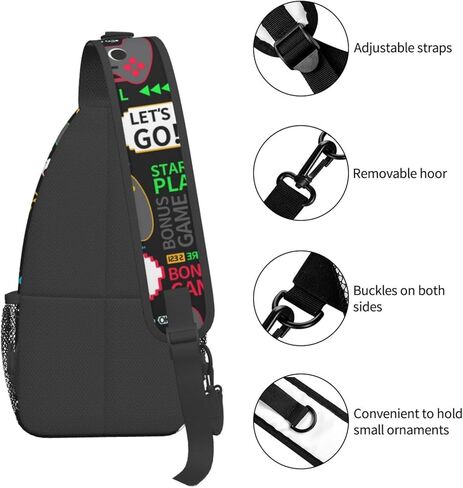 Video Game Controllers Outdoor Crossbody Shoulder Bag For Unisex Young Adult Hiking Bicycling in Saudi Arabia