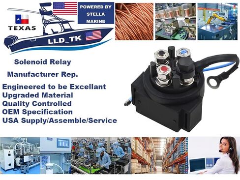 Power Tilt Trim Relay Solenoid for Suzuki Outboard DF40 DF50 DF60 DF65 DF70 DF75 DF85 DF90 DF100 DF115 DF140 38410-94550, 38410-94551, 38410-94552 in Kuwait