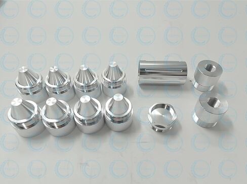 مخاريط غطاء من سبائك الألومنيوم مقاس 1.375 بوصة × 24 مع غرفة تنظيف ومدخل خرطوم 5/8-24 (عبوة من 12 قطعة) in Kuwait