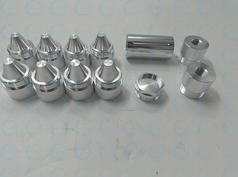 مخاريط غطاء من سبائك الألومنيوم مقاس 1.375 بوصة × 24 مع غرفة تنظيف ومدخل خرطوم 5/8-24 (عبوة من 12 قطعة) in Kuwait