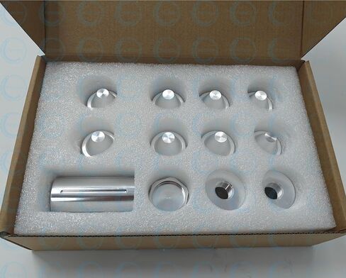 مخاريط غطاء من سبائك الألومنيوم مقاس 1.375 بوصة × 24 مع غرفة تنظيف ومدخل خرطوم 5/8-24 (عبوة من 12 قطعة) in Kuwait