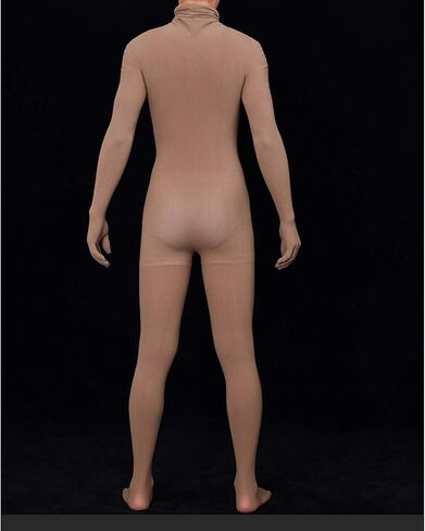 LESOYA النساء الرجال حجم كبير 80D كامل بوديستوكينج عالية المرونة شبه شفافة ارتداءها Catsuit قفازات أصابع القدم in Kuwait