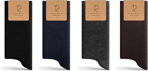 RAFRAY Bamboo Viscose Dress Socks – Men's Premium Lightweight Thin Crew Socks in Gift Box – Rainbow Colors – 4 Pairs in Saudi Arabia