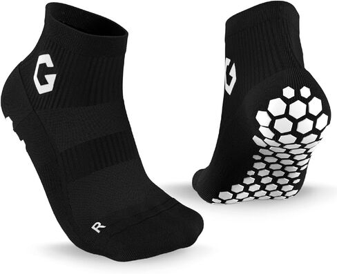 جوارب SENDA Gravity Pro Grip بتقنية مضادة للانزلاق، كرة القدم، الجري، كرة السلة، للجنسين، زوج واحد، طول الكاحل in Kuwait