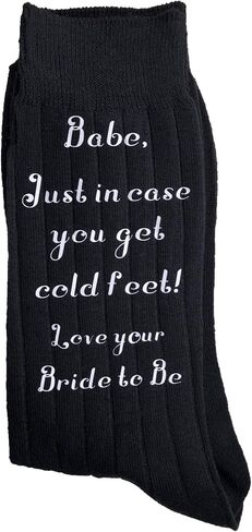 Groom Gift - Groom Socks - Just in case you get cold feet - Sole Mates - 4 colors available in Saudi Arabia