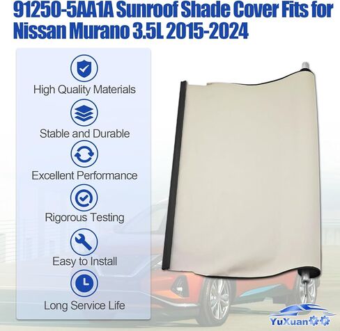 91250-5AA1A Sunroof Shade Cover Fits for Nissan Murano 2.5L 3.5L 2015-2024 in Kuwait