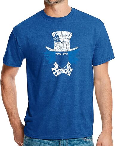 LA POP ART Men's Premium Blend Word Art T-Shirt - The Mad Hatter in Kuwait