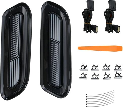 LED Hood Side Maker Light Compatible with 2019-2024 Dodge RAM 1500 Vent Scoop Light (No Rebel TRX RHO) Hood Vent Lamp Replacement for 2019-2024 Dodge RAM 1500 Accessories in Kuwait