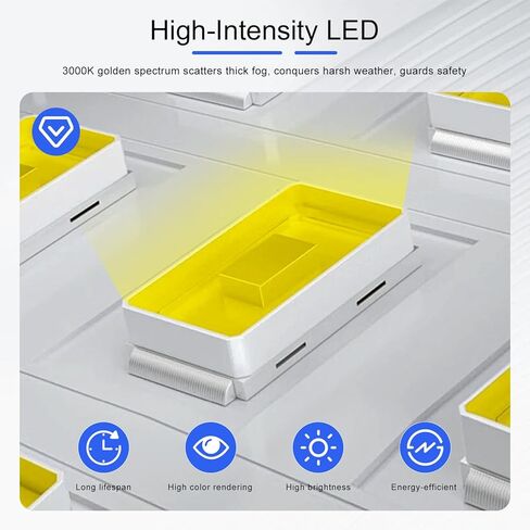 LED Hood Side Maker Light Compatible with 2019-2024 Dodge RAM 1500 Vent Scoop Light (No Rebel TRX RHO) Hood Vent Lamp Replacement for 2019-2024 Dodge RAM 1500 Accessories in Kuwait