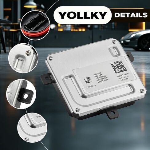 Daytime Running Light Module DRL Control Ballast for Audi A4 / S4 2012-2015, A5 / S5 / RS5 / SQ5 2013-2015, A6 / S6 / RS6 2012-2014 | Replaces OE# 28357987, 4G097697D, 4G0907397D in Saudi Arabia
