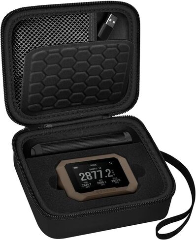 Carrying Case for Garmin Xero C1 Pro Chronograph, Range Shooting Chronograph Ballistic Precision Travel Organizer, Storage Holder with Mesh Pocket fit Cable, Porable Charger (Bag Only)(Green) in Kuwait