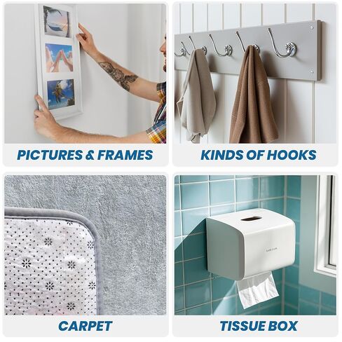 شريط نانو من تابيبير تمزيق باليد، شريط تثبيت مزدوج الجوانب 1.18 بوصة × 16.4 قدم، شريط قوي سميك 0.08 بوصة، شرائط لاصقة على الحائط من الجل الشفاف قابلة لإعادة الاستخدام، لا أثر لها، قابلة للغسل لتعليق الصورة، الملصق، السجاد in Kuwait