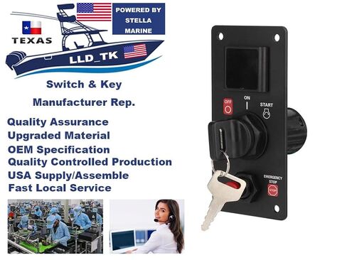 Ignition Switch Panel for Honda Outboard Single Engine 06323-ZZ5-764 Ignition Cut Off Kill Switch Key Wire by LLD_TK in Kuwait
