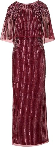 Adrianna Papell Women's Cape Bead Long Dress in Saudi Arabia