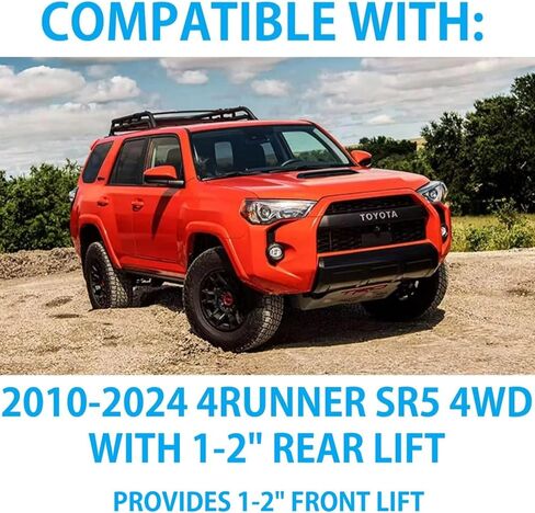 6112 Series Front Suspension Kit with Pair of 5100 Series Rear Shocks fits 2010 2024 4Runner SR5 4WD with 1-2" Rear Lift - Provides 1-2" Front Lift - TrendsAuto Decal in Saudi Arabia
