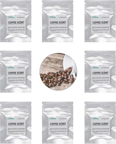 32pcs Coffee Scent Car Air Freshener Refill Pads,8 Pack Cafe Fragrance Tablets for Car Air Freshener Vent Clips,1.7cm/0.7inches Diameters Car Scent Pads in Saudi Arabia