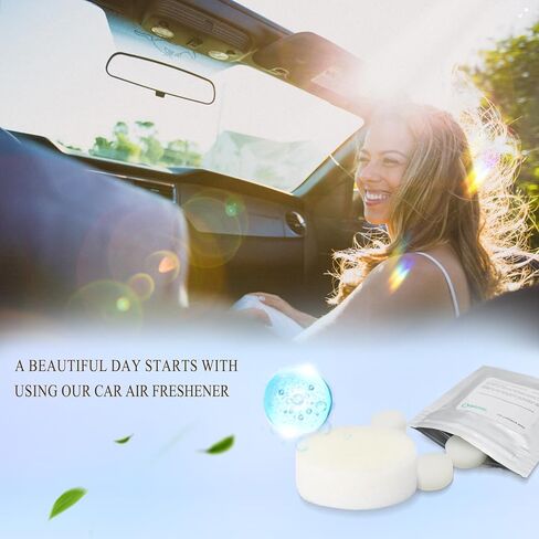 32pcs Coffee Scent Car Air Freshener Refill Pads,8 Pack Cafe Fragrance Tablets for Car Air Freshener Vent Clips,1.7cm/0.7inches Diameters Car Scent Pads in Saudi Arabia