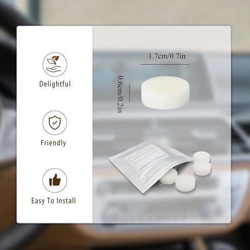 32pcs Coffee Scent Car Air Freshener Refill Pads,8 Pack Cafe Fragrance Tablets for Car Air Freshener Vent Clips,1.7cm/0.7inches Diameters Car Scent Pads in Saudi Arabia