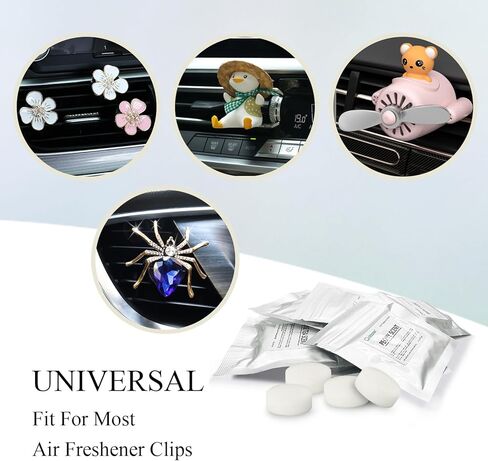 32pcs Coffee Scent Car Air Freshener Refill Pads,8 Pack Cafe Fragrance Tablets for Car Air Freshener Vent Clips,1.7cm/0.7inches Diameters Car Scent Pads in Saudi Arabia