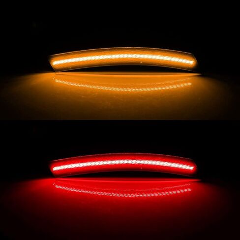 GTINTHEBOX for 2002 2003 2004 2005 2006 2007 2008 Mini Cooper R50 R52 R53 Side Marker Light Smoked Lens Amber & Red Led Fender Lamp in Saudi Arabia