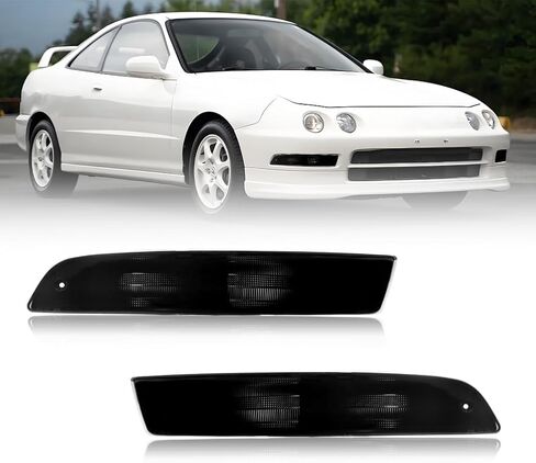 Front Turn Signal Side Marker Light Housing Compatible with 1994 1995 1996 1997 Acu-ra Integra, [DOT Certified] Turn Signal Lamp Cover [No Bulbs], 2 PCS, Amber Lens in Kuwait