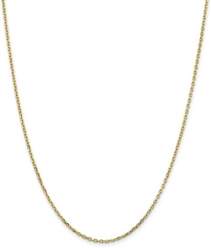 Roy Rose Jewelry 10K Yellow Gold 1.8mm Diamond-cut Cable Chain ~ length: 18 inches in Saudi Arabia
