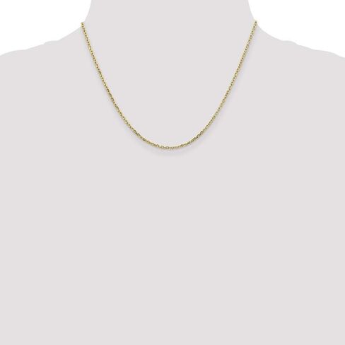 Roy Rose Jewelry 10K Yellow Gold 1.8mm Diamond-cut Cable Chain ~ length: 18 inches in Saudi Arabia