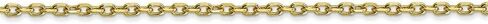 Roy Rose Jewelry 10K Yellow Gold 1.8mm Diamond-cut Cable Chain ~ length: 18 inches in Saudi Arabia