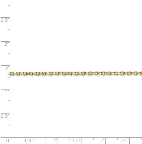 Roy Rose Jewelry 10K Yellow Gold 1.8mm Diamond-cut Cable Chain ~ length: 18 inches in Saudi Arabia