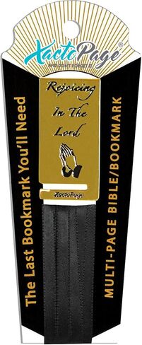 Bookmark for Bible or any Book with 8 Black Ribbons Multi Page Marker in Saudi Arabia